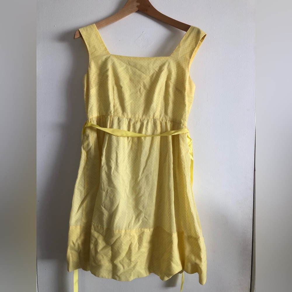 Pale yellow dress